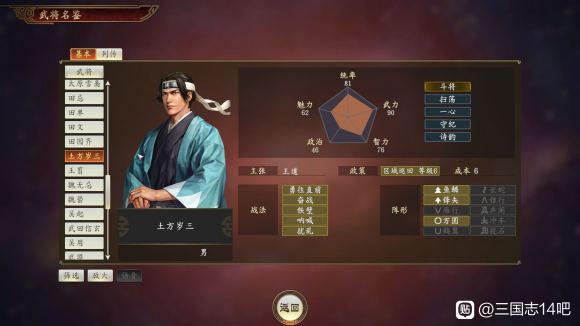 三国志14PK版gamecity特典武将属性简评 日本武将怎么样?